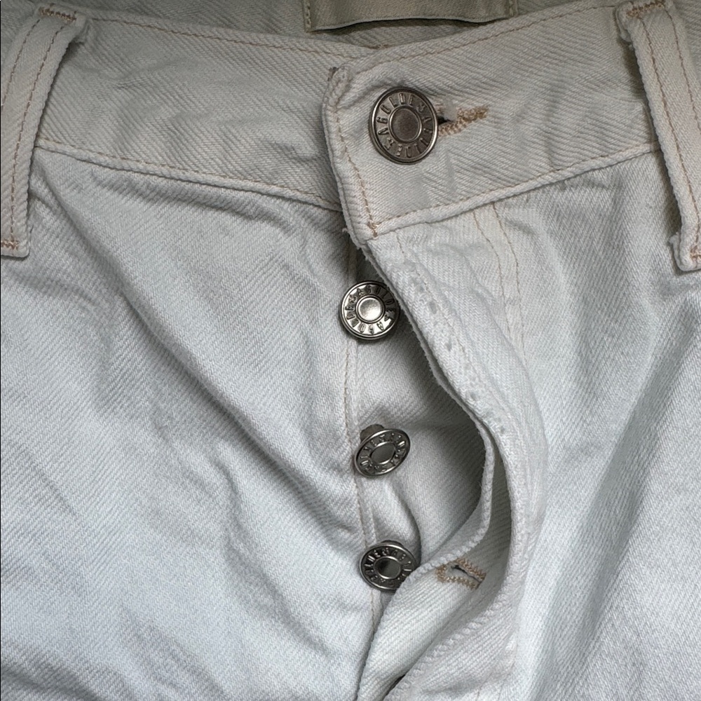 Agolde light blue denim Jean Shorts for Women - Picture 5 of 11